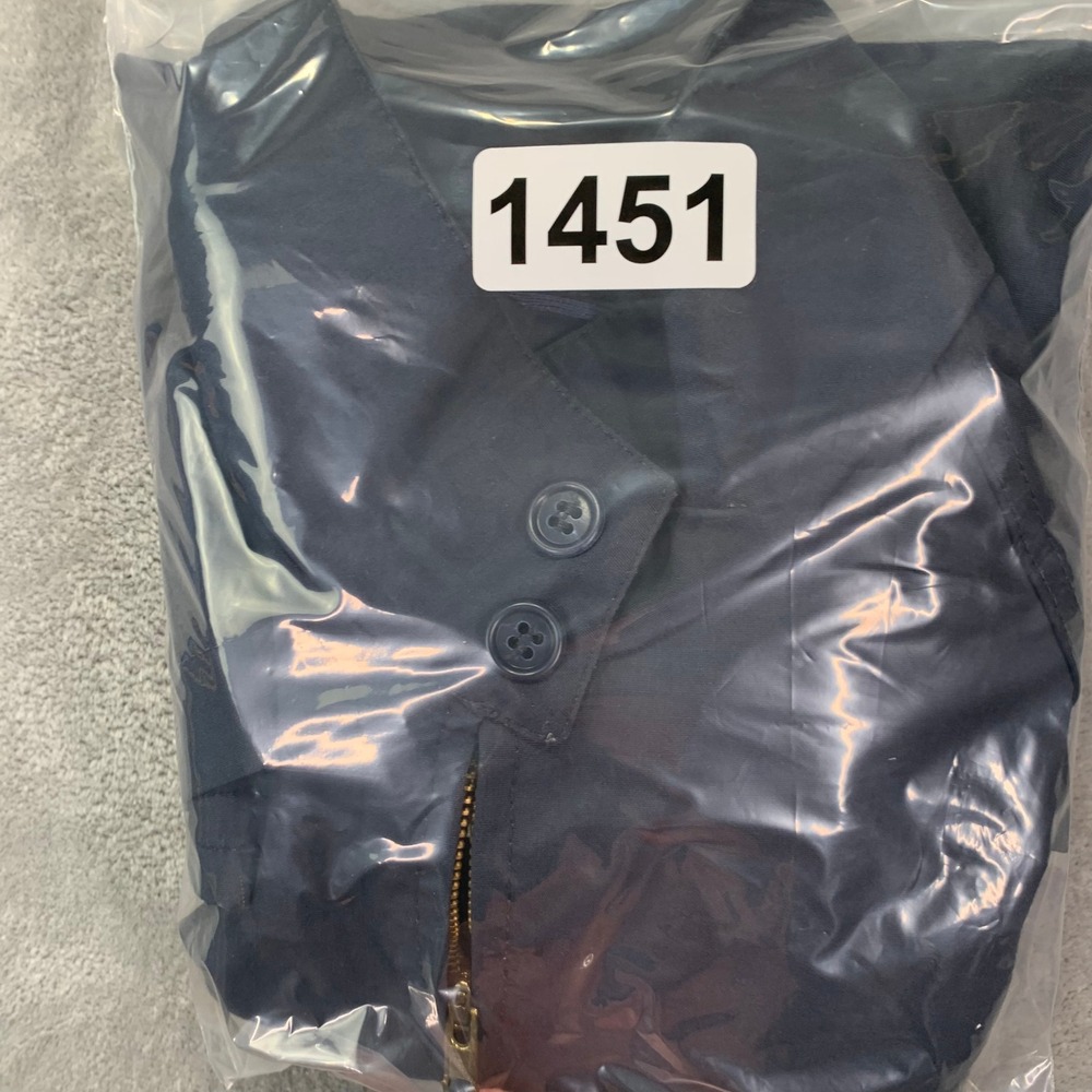 Vintage London Fog Navy Harrington Jacket 38R Drizzler Retro Mod Zip - Picture 14 of 14